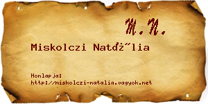Miskolczi Natália névjegykártya