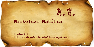 Miskolczi Natália névjegykártya